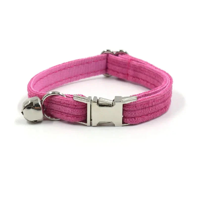Collier en Velours Rose pour Chat – Élégance, Confort | SANEO Pets SANEO Pets