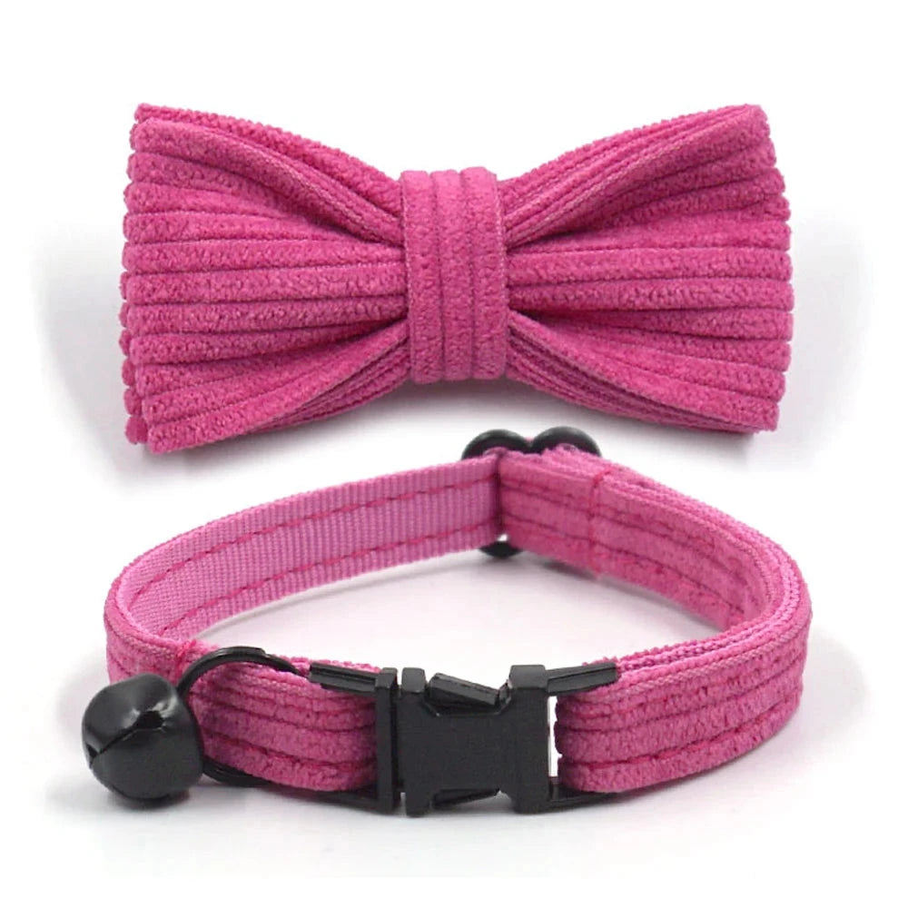 Collier en Velours Rose pour Chat – Élégance, Confort | SANEO Pets SANEO Pets