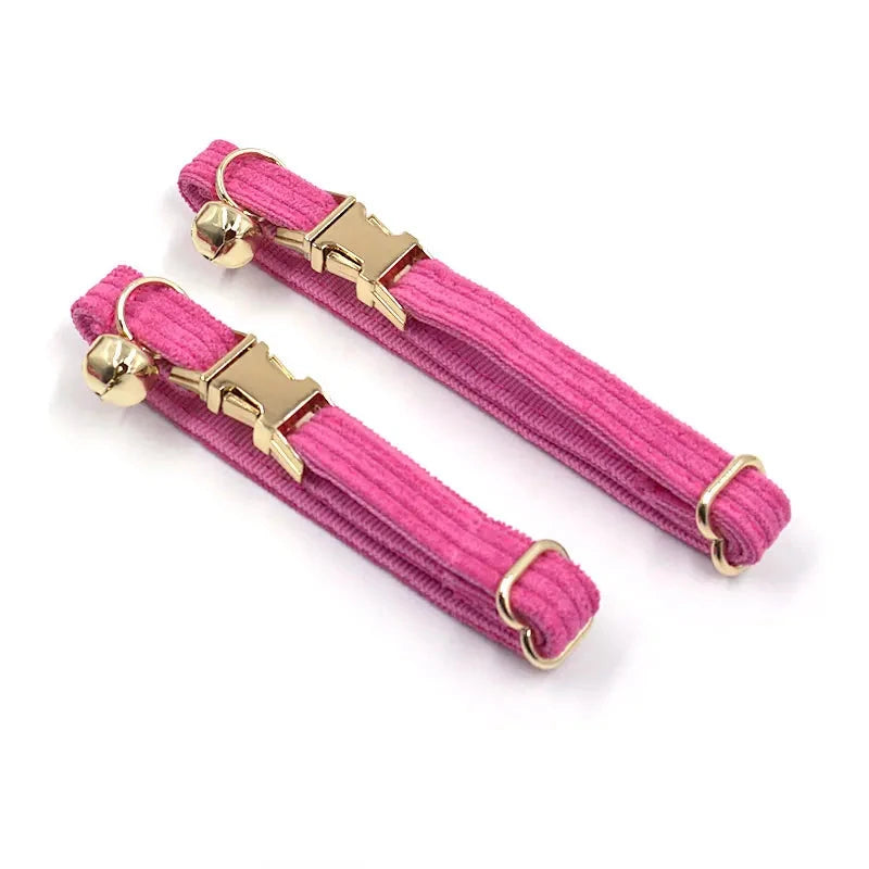 Collier en Velours Rose pour Chat – Élégance, Confort | SANEO Pets SANEO Pets