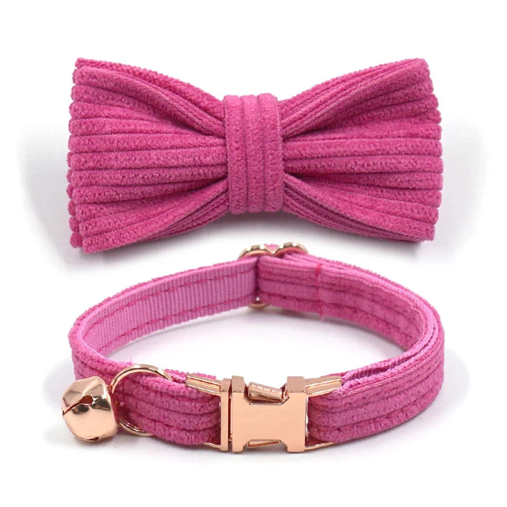 Collier en Velours Rose pour Chat – Élégance, Confort | SANEO Pets SANEO Pets