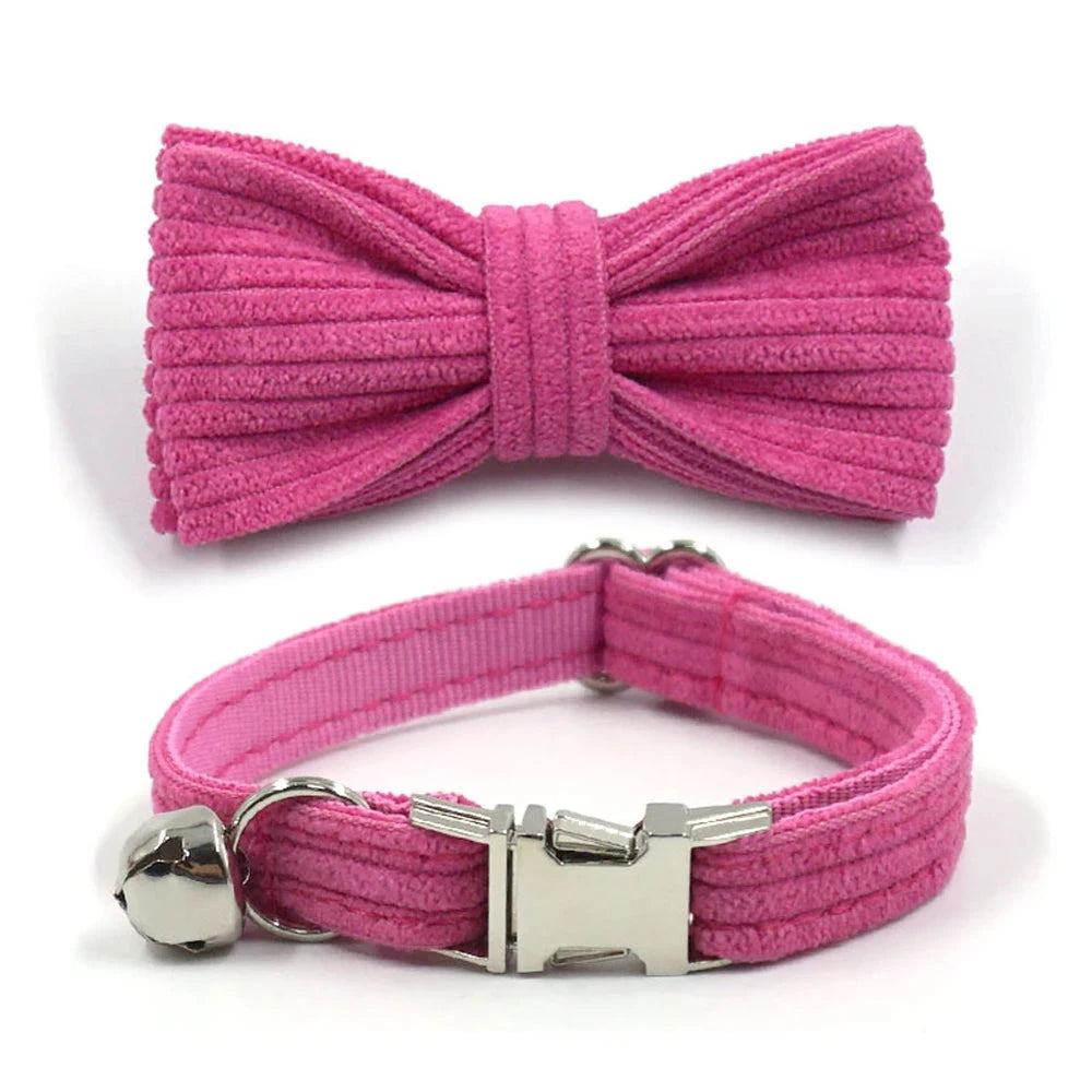 Collier en Velours Rose pour Chat – Élégance, Confort | SANEO Pets SANEO Pets