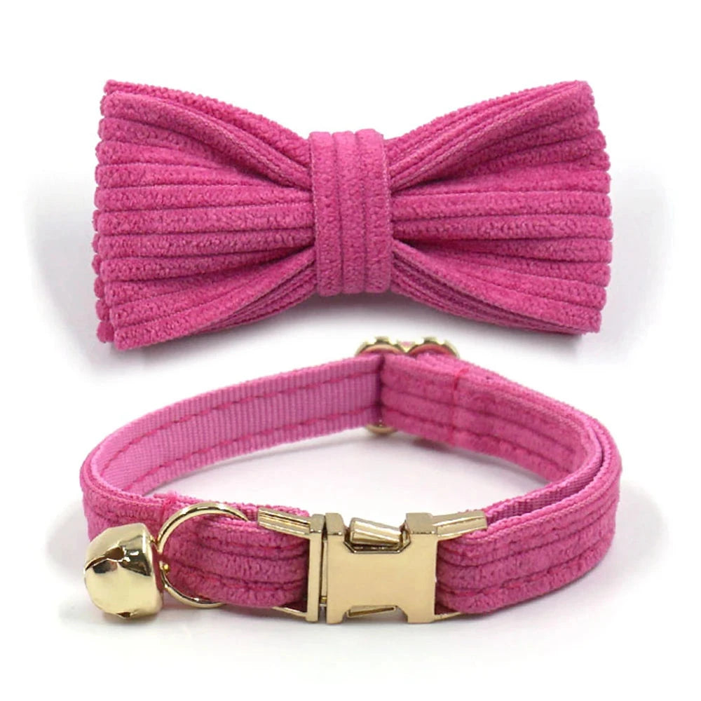 Collier en Velours Rose pour Chat – Élégance, Confort | SANEO Pets SANEO Pets